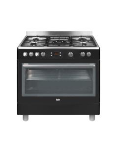 Cocina Beko GM15310DB 5 Fuegos Gas Natural Negra