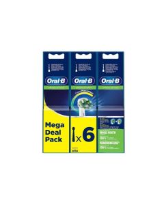 Pack de recambio de cabezal Braun Oral B Cross Action 6 unidades