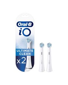 Oral B iO Ultimate Clean Cabezales De Recambio, Pack De 2 Unidades