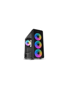 CAJA NOX HUMMER TGM RAINBOW ATX 1XUSB3.0 2XUSB2.0 NEGRO RGB