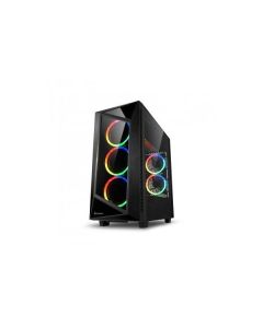 CAJA ATX SHARKOON REV200 2XUSB3.0 RGB SIN FUENTE NEGRO