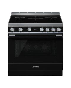 Cocina Inducción Smeg CPF9IPBL Clase A+ 5 Zonas Horno Pirolítico Negro