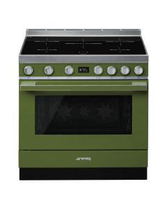 Cocina Inducción Smeg CPF9IPOG Clase A+ 5 Zonas Horno Pirolítico Verde