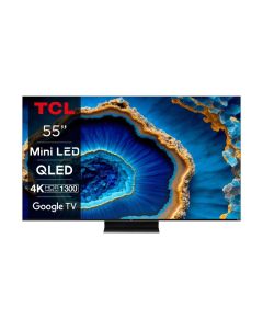 TV MiniLED con QLED 55" TCL 55C805 4k Ultra HD Google TV HDR y Game Master Pro 2.0