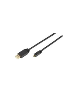 L-CABLE USB A 2.0 - MICRO USB B 1M NEGRO VIVANCO