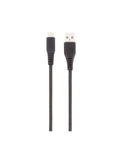 Cable Nylon USB-A (M) - USB-C (M) 2,5 Metros